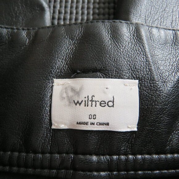 ARITZIA WILFRED High Tied Pant in Black Vegan Leather - Size US 00 (No belt) - Picture 15 of 16